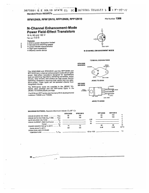 RFM12N08 Datasheet PDF GE Solid State