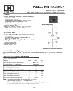 P6KE10 Datasheet PDF GOOD-ARK