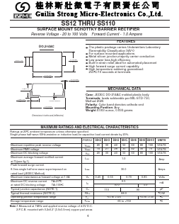 SS13 Datasheet PDF Guilin Strong Micro-Electronics Co., Ltd.