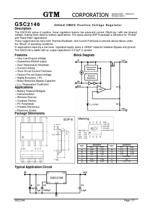 GSC2146-15 Datasheet PDF GTM CORPORATION