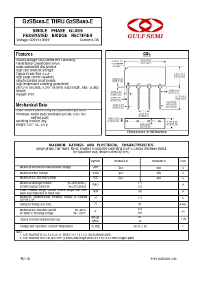 G2SB460-E Datasheet PDF Gulf Semiconductor