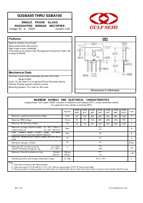 G3SBA40 Datasheet PDF Gulf Semiconductor