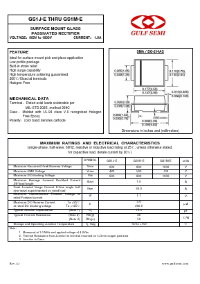 GS1K-E Datasheet PDF Gulf Semiconductor