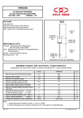 1R5GU4G Datasheet PDF Gulf Semiconductor