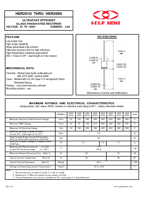 HER202G Datasheet PDF Gulf Semiconductor
