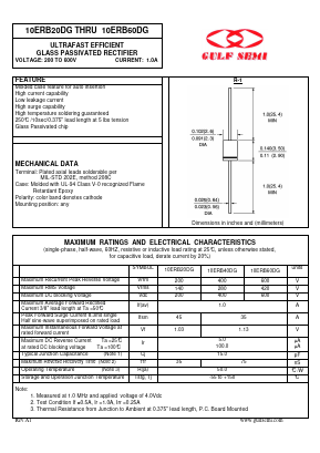10ERB60DG Datasheet PDF Gulf Semiconductor