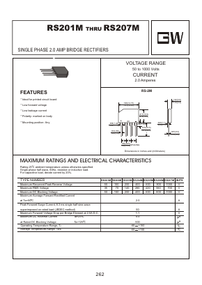 RS202M Datasheet PDF Goodwork Semiconductor Co., Ltd.