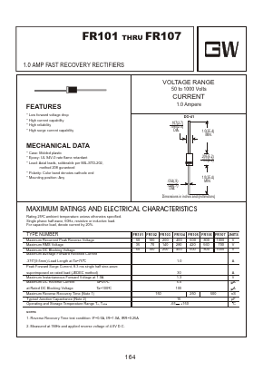 FR104 Datasheet PDF Goodwork Semiconductor Co., Ltd.
