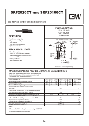 SRF20100CT Datasheet PDF Goodwork Semiconductor Co., Ltd.