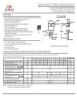 SRF3020CT Datasheet PDF Gaomi Xinghe Electronics Co., Ltd.