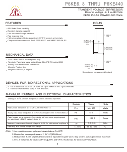 P6KE120A Datasheet PDF Gaomi Xinghe Electronics Co., Ltd.