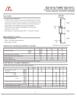 SD101C Datasheet PDF Gaomi Xinghe Electronics Co., Ltd.