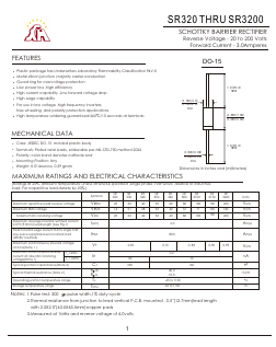 SR320 Datasheet PDF Gaomi Xinghe Electronics Co., Ltd.