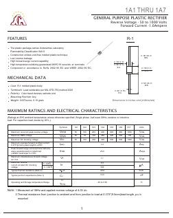 1A3 Datasheet PDF Gaomi Xinghe Electronics Co., Ltd.