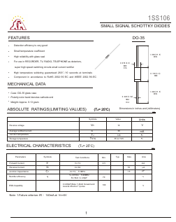 1SS106 Datasheet PDF Gaomi Xinghe Electronics Co., Ltd.