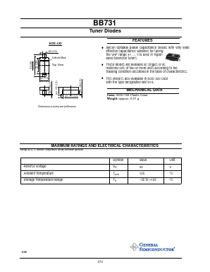 BB731 Datasheet PDF General Semiconductor
