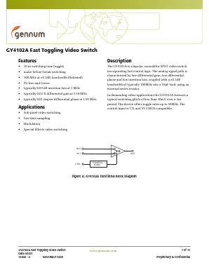 GY4102ACDA Datasheet PDF Gennum -> Semtech