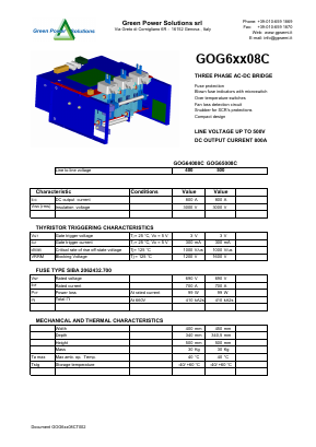 GOG65008C Datasheet PDF Green Power Semiconductors