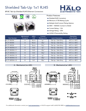 HCJT1-805SK-L12 Datasheet PDF HALO Electronics, Inc.