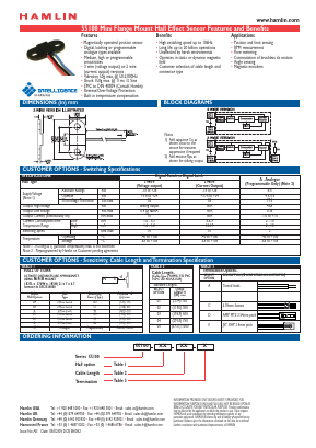 55100-2M-02-C Datasheet PDF HAMLIN Position and Movement Sensor Solutions