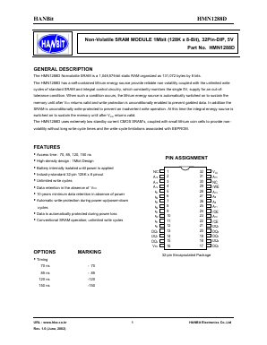 HMN1288D Datasheet PDF Hanbit Electronics Co.,Ltd