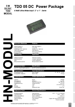 TDD052412S Datasheet PDF HN Electronic Components