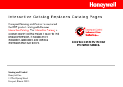 M8805/109-03 Datasheet PDF Honeywell Accelerometers