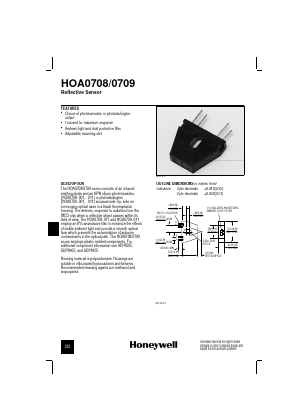 HOA0708-011 Datasheet PDF Honeywell Accelerometers