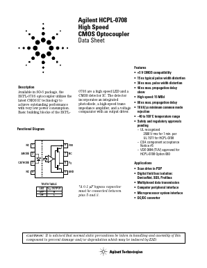 HCPL-0708-060 Datasheet PDF HP => Agilent Technologies