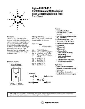 HCPL-817-060 Datasheet PDF HP => Agilent Technologies