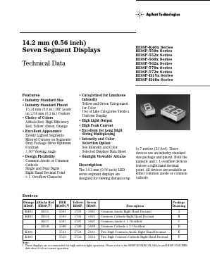5082-5503 Datasheet PDF HP => Agilent Technologies