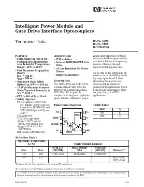 HCPL-4506-060 Datasheet PDF HP => Agilent Technologies