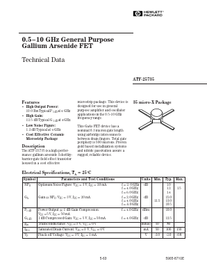 ATF-25735 Datasheet PDF HP => Agilent Technologies