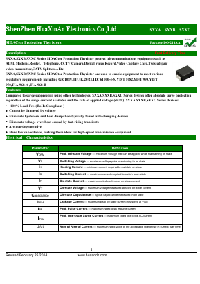 S21B Datasheet PDF HuaXinAn Electronics CO.,LTD