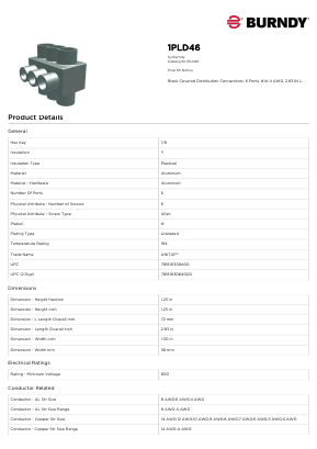 1PLD46 Datasheet PDF Hubbell Incorporated.