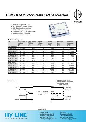 P15C24S12 Datasheet PDF HY ELECTRONIC CORP.
