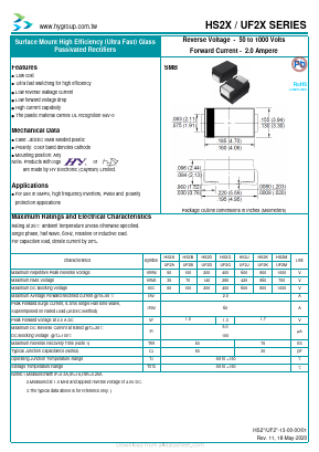 UF2D Datasheet PDF HY ELECTRONIC CORP.