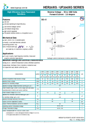 UF2008G Datasheet PDF HY ELECTRONIC CORP.