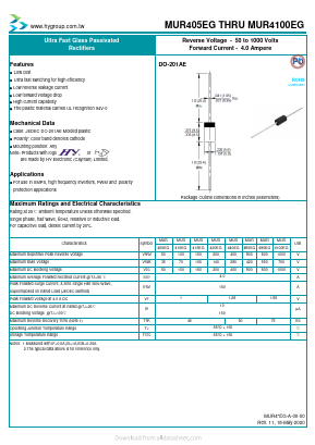 MUR440EG Datasheet PDF HY ELECTRONIC CORP.