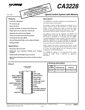 CA3228E Datasheet PDF Harris Semiconductor