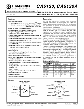 CA5130 Datasheet PDF Harris Semiconductor
