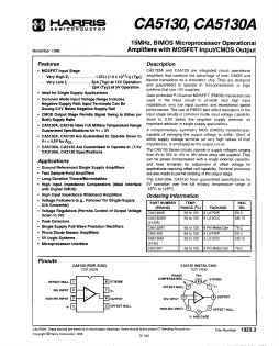 CA5130T Datasheet PDF Harris Semiconductor