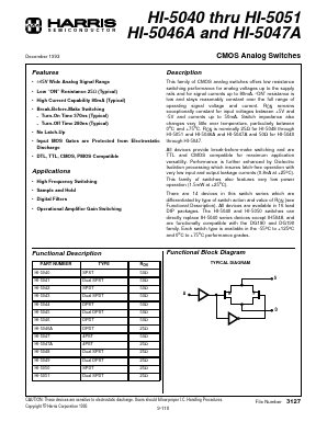 HI1-5050-2 Datasheet PDF Harris Semiconductor