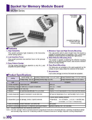 MCR89-130D-EJ Datasheet PDF HIROSE ELECTRIC