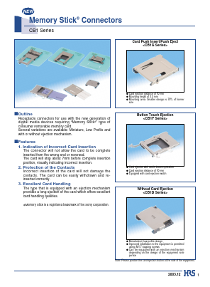 CB1F-10S-1.5H-TEJL-PA Datasheet PDF HIROSE ELECTRIC