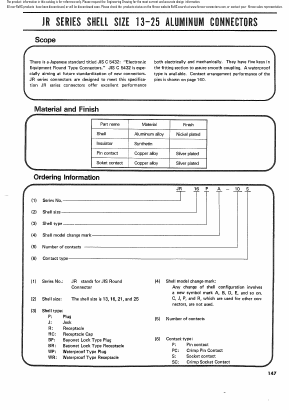 JR21RCB-10S Datasheet PDF HIROSE ELECTRIC