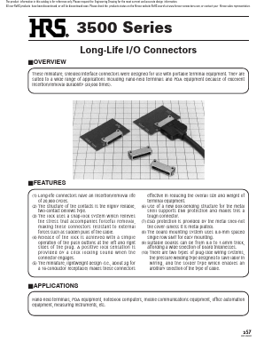 3560A-16S-CV50 Datasheet PDF HIROSE ELECTRIC