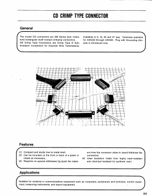CDC-9PF Datasheet PDF HIROSE ELECTRIC
