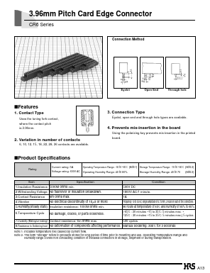 CR6-15-3.96E Datasheet PDF HIROSE ELECTRIC