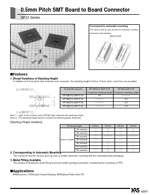 DF12(3.5)-20DP-0.5V( Datasheet PDF HIROSE ELECTRIC